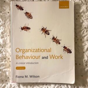 Organizational Behaviour and Work - 5th Edition Textbook